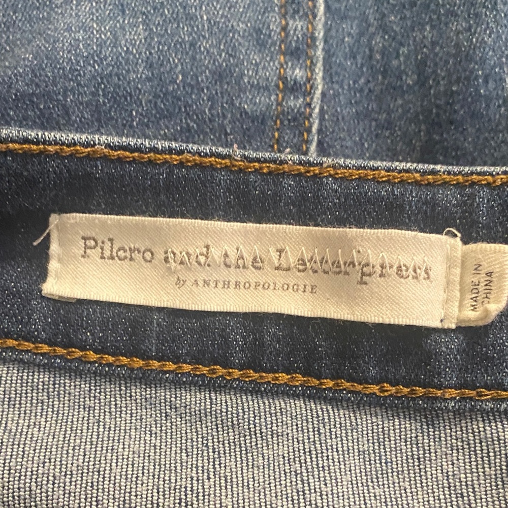 Anthropologie Pilcro and the Letterpress Denim Cropped Jeans. Size 28 petite - Picture 9 of 12